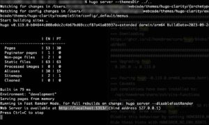 Hugo静的サイトジェネレータ テーマClarityで環境構築手順の紹介